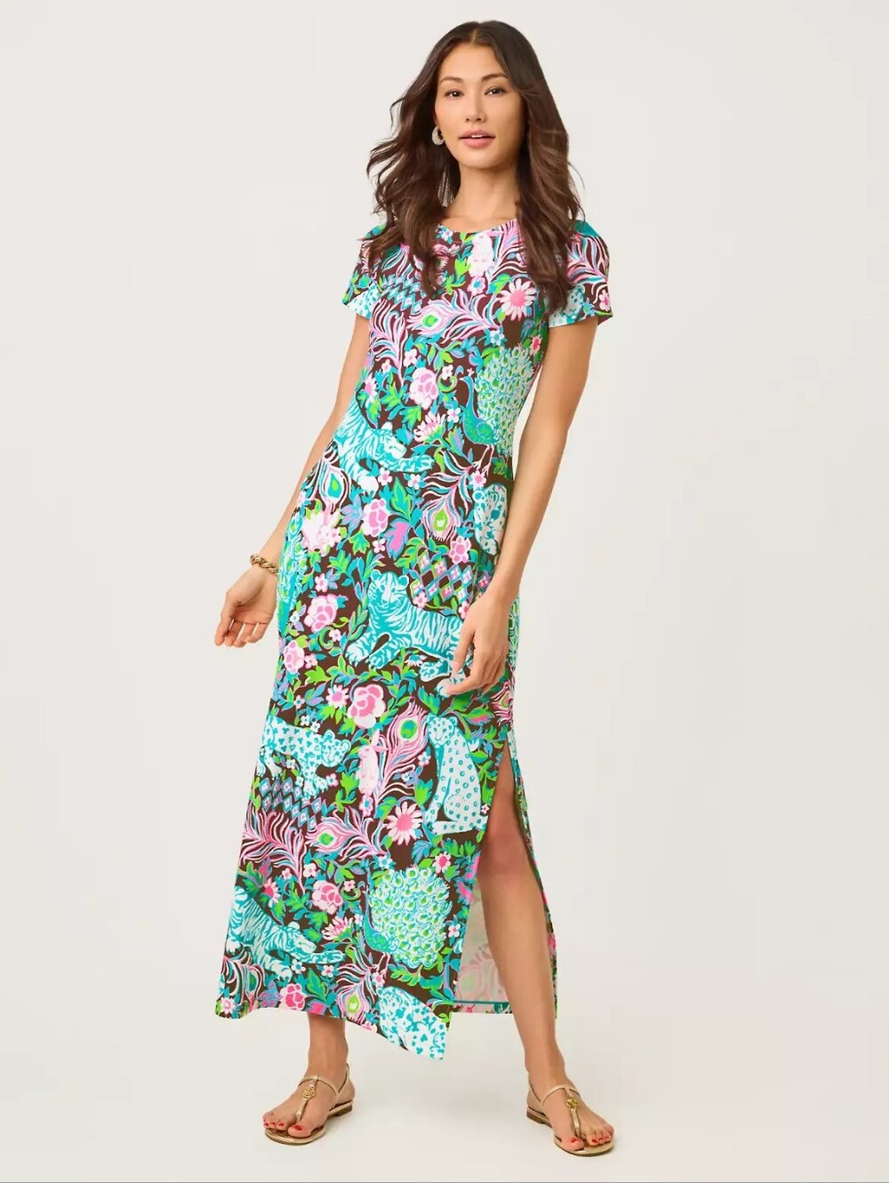 NWT Lilly Pulitzer UPF 50+ ChillyLilly Maxi Dress - L